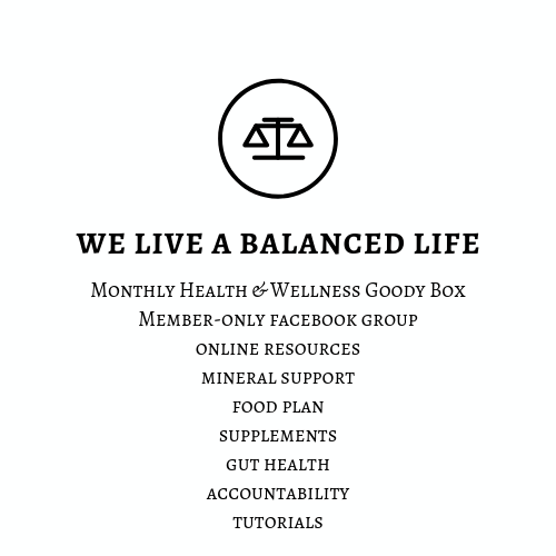 We Live a Balanced Life Monthly Subscription